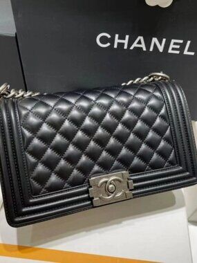 Chanel Boy Medium in Quilted Lambskin